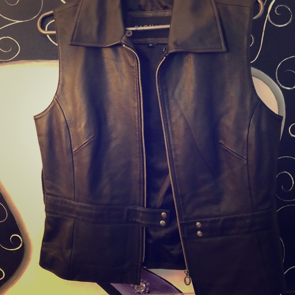 Italian Leather Vest - Picture 1 of 1